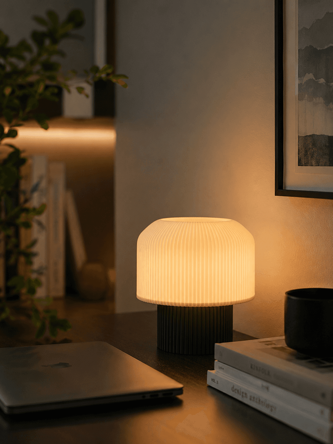 Mushroom — pleated atelier lamp